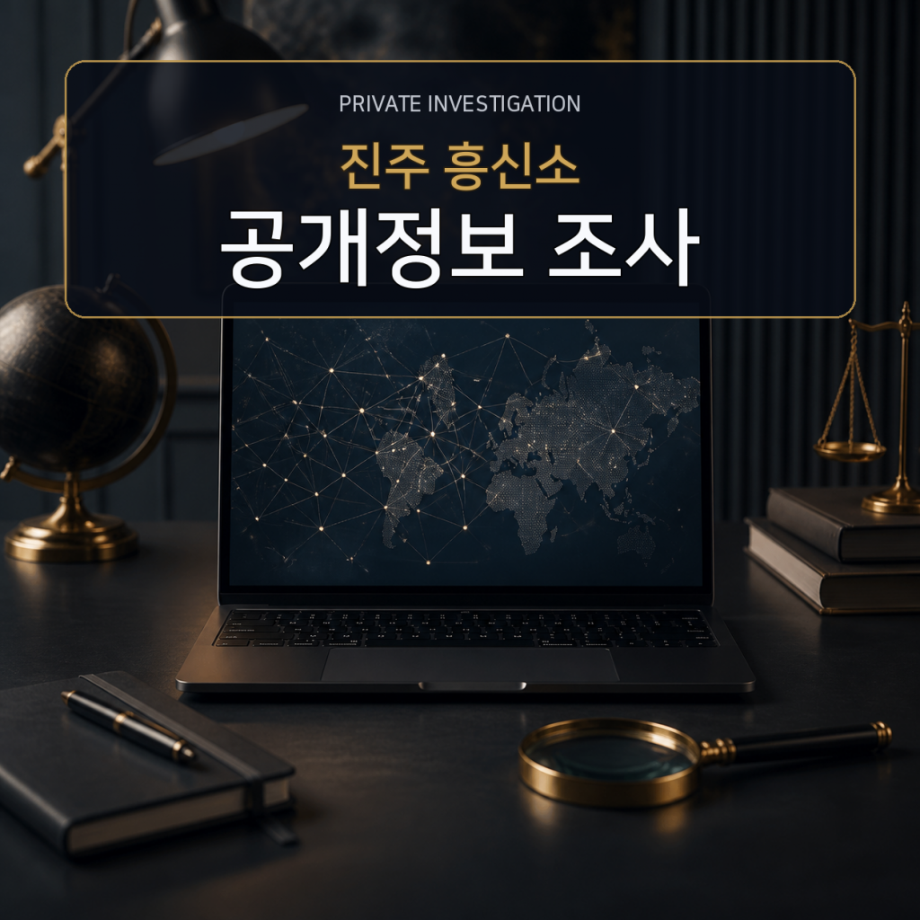 진주 디지털 공개정보 조사 전문 흥신소