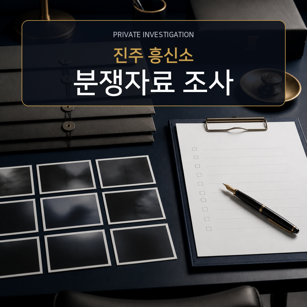 진주 분쟁자료 조사 전문 흥신소